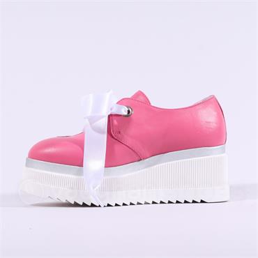 Marco Moreo Stockholm Ribbon Lace Flower - Pink Leather