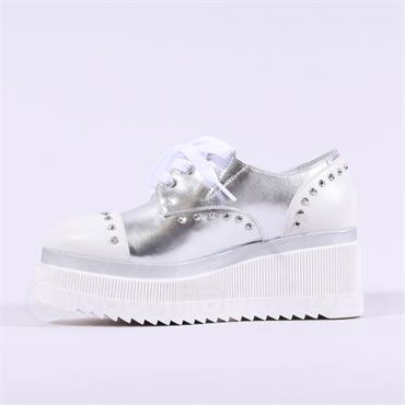 Marco Moreo Stockholm Stud Toecap Lace - Silver