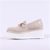 Marco Moreo Stockholm Platform Link Shoe - Beige Patent