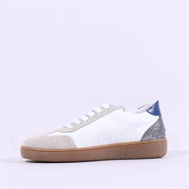 Marco Moreo Gumsole T Toe Lace Trainer - White Navy