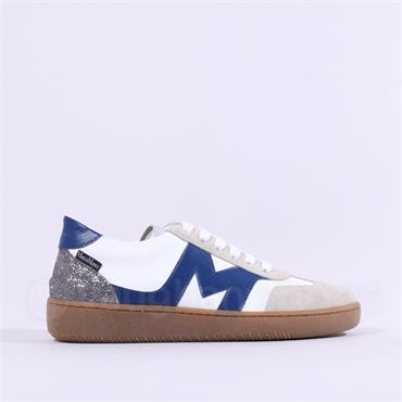 Marco Moreo Gumsole T Toe Lace Trainer - White Navy
