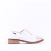 Marco Moreo Maura Ribbon Toecap Brogue - White Gold
