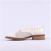Marco Moreo Maura Buckle Punch Loafer - Cream Gold