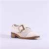 Marco Moreo Maura Buckle Punch Loafer - Cream Gold
