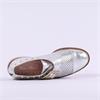 Marco Moreo Maura Buckle Punch Loafer - Silver Leather
