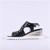 Marco Moreo San Remo Wedge Stud Sandal - Black Gold