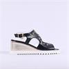 Marco Moreo San Remo Wedge Stud Sandal - Black Gold