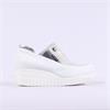Marco Moreo Lola Slip On Classic Wedge - White Patent
