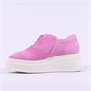 Marco Moreo Dublin Front Zip Platform - Pink Suede