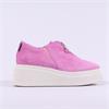 Marco Moreo Dublin Front Zip Platform - Pink Suede