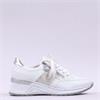 Rieker Wedge Trainer With Side Zip - White Silver