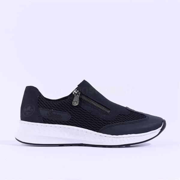 rieker navy trainers