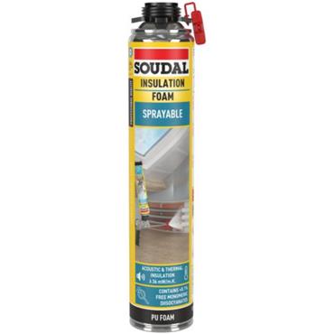 Soudal Sprayable Insulation Foam Gun Grade 700ml