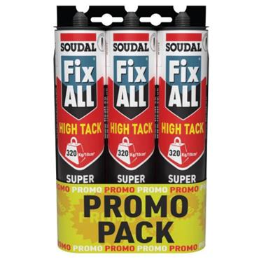 Fixall High Tack White Promo Triple Pack