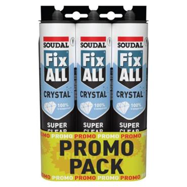 Fixall Crystal Clear Promo Triple Pack