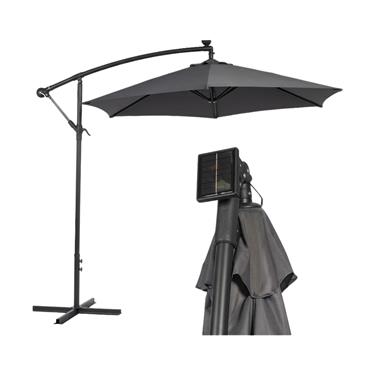 Overhang Parasol 3 metre Grey