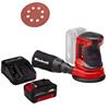 Einhell18v 125mm Sander Free 4ah Battery & Charger Kit