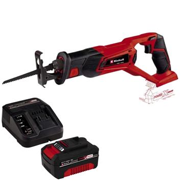 EinhellPower X-change 18v Cordless Reciprocating Saw Free 4ah Battery & Charger Kit