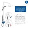 Triton Chrome DuElec Conversion Shower Kit