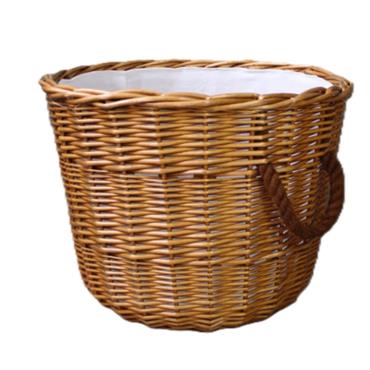 Wicker Basket Round Natural