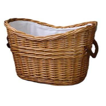 Wicker Basket Oval Natural