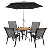 Amora 4 Seater Dining Set With Parasol