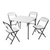 White Folding Table And 4 Chairs