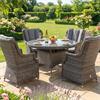 Almara Dining  Set 4 X High Back Chairs And Table