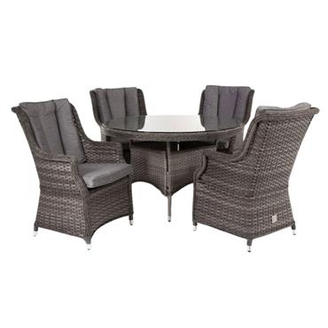 Almara Dining  Set 4 X High Back Chairs And Table