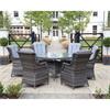 Almara Dining  Set 6 X High Back Chairs And Table