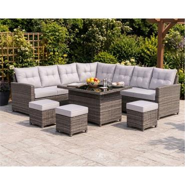 Almara Dining  Set 8 X High Back Chairs And Table