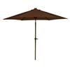 Aluminum 3 Metre Parasol Grey With Led's And Tilt