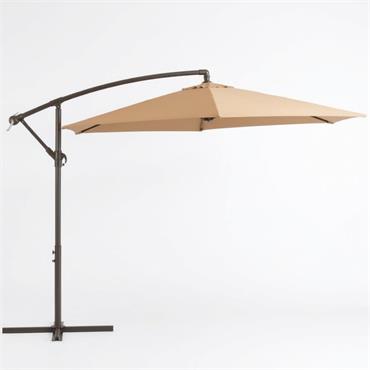 Overhang Parasol 3 Metre Taupe