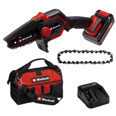 Einhell Power X-Change 18V Brushless 13cm Pruning Chainsaw 4ah Battery