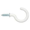 White Cup Hooks 1.25"