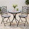 Lisbon Mosaic Bistro Set 2 Chairs And Table