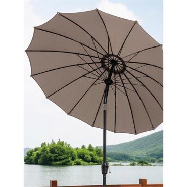 Shanghi Parasol 3 Metre Crank And Tilt Taupe