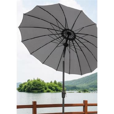 Shanghi Parasol 3 Metre Crank And Tilt Grey