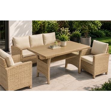 Canto Lounge Dining Set Natural