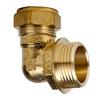 1" x 0.75" 316 Elbow Coupling Compression Fitting