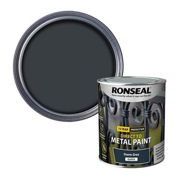 Ronseal Direct To Metal Storm Grey Gloss 250ml