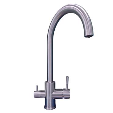 Elvion Tri-flow Kitchen Tap Satin Nickel