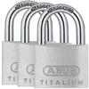 Abus Titaliumt Brass Padlock 40mm Triple Pack