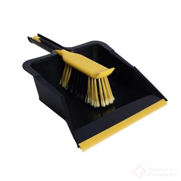 Bulldozer Heavy-duty Dustpan And Brush Set