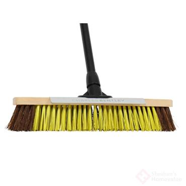 Bulldozer Dual Fill Bass/PET Broom with Metal Scraper 18"