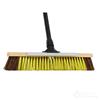 Bulldozer Dual Fill Bass/PET Broom with Metal Scraper 18"