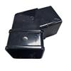 Black 65mm Square Down Pipe Offset Bend 112 Deg