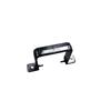 Black 65mm Square Down Pipe Flush Bracket