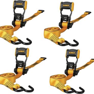 Dewalt Ratchet Straps Tie Downs 3.6 Metres Pack Of 4