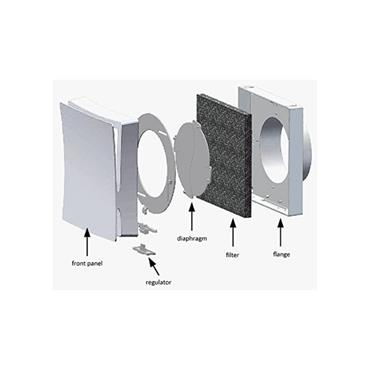 Passive Wall Vent 100mm White